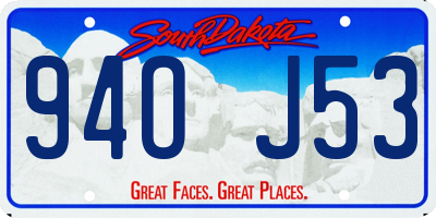 SD license plate 94OJ53