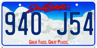 SD license plate 94OJ54