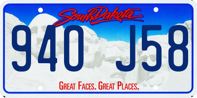 SD license plate 94OJ58