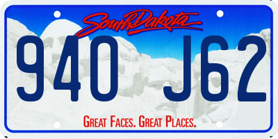 SD license plate 94OJ62