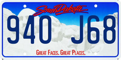SD license plate 94OJ68