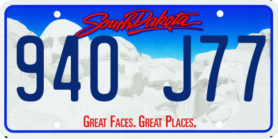 SD license plate 94OJ77