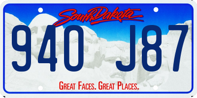 SD license plate 94OJ87