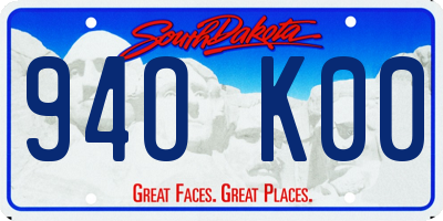 SD license plate 94OK00