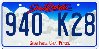 SD license plate 94OK28