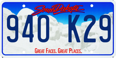 SD license plate 94OK29