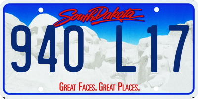 SD license plate 94OL17