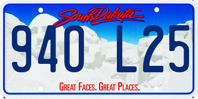 SD license plate 94OL25