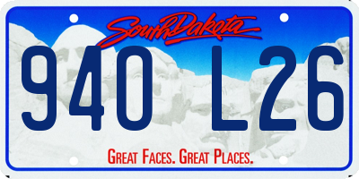 SD license plate 94OL26