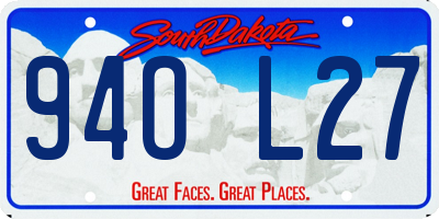 SD license plate 94OL27