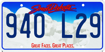 SD license plate 94OL29