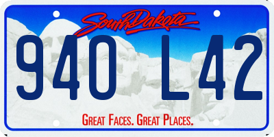 SD license plate 94OL42
