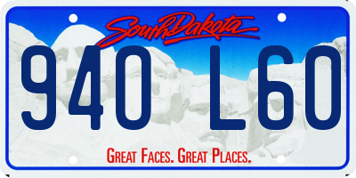 SD license plate 94OL60
