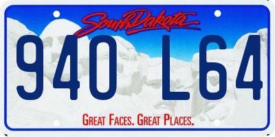 SD license plate 94OL64