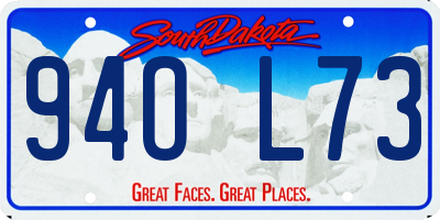 SD license plate 94OL73