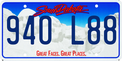 SD license plate 94OL88