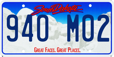 SD license plate 94OM02