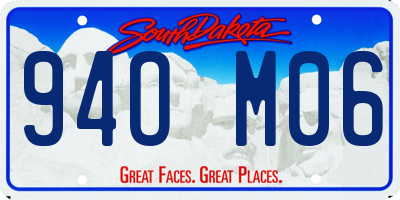 SD license plate 94OM06