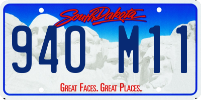 SD license plate 94OM11