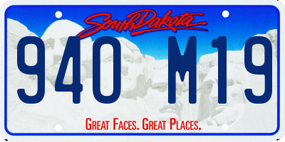 SD license plate 94OM19