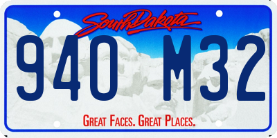 SD license plate 94OM32