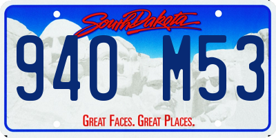 SD license plate 94OM53