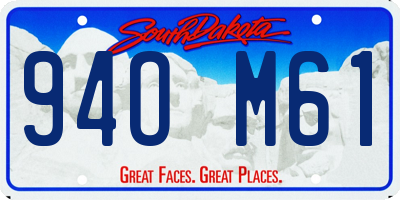 SD license plate 94OM61