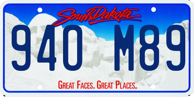 SD license plate 94OM89