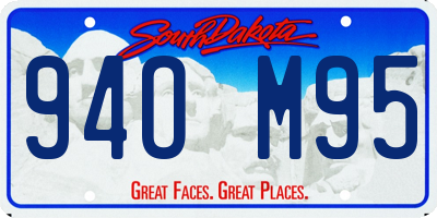 SD license plate 94OM95