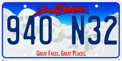 SD license plate 94ON32