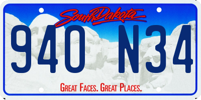 SD license plate 94ON34