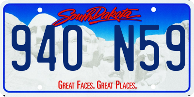 SD license plate 94ON59
