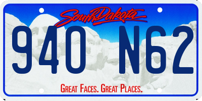 SD license plate 94ON62
