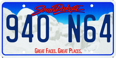 SD license plate 94ON64