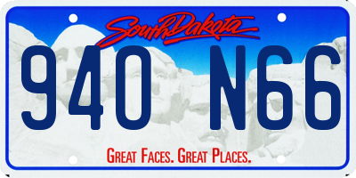 SD license plate 94ON66