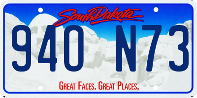 SD license plate 94ON73