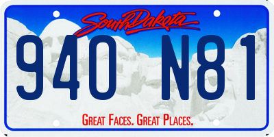 SD license plate 94ON81