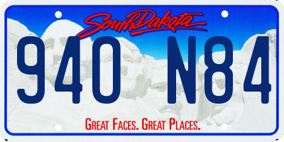 SD license plate 94ON84