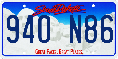 SD license plate 94ON86