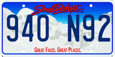 SD license plate 94ON92