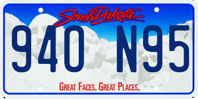 SD license plate 94ON95