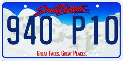 SD license plate 94OP10