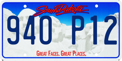 SD license plate 94OP12