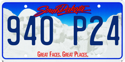 SD license plate 94OP24