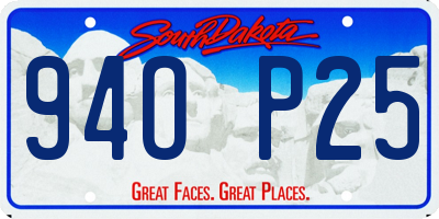 SD license plate 94OP25