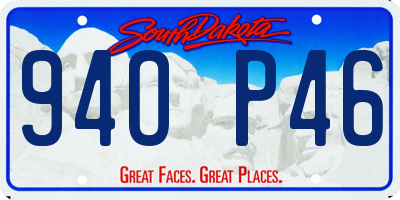 SD license plate 94OP46