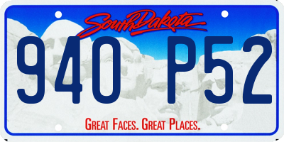 SD license plate 94OP52