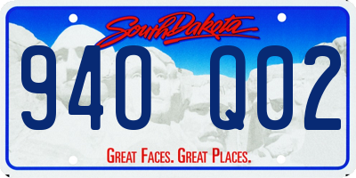 SD license plate 94OQ02