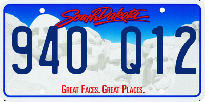 SD license plate 94OQ12