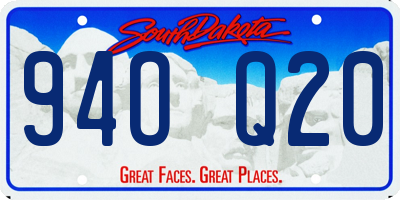 SD license plate 94OQ20